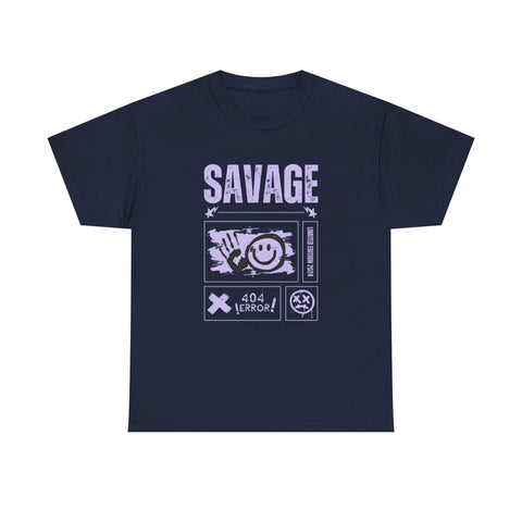 Savage Smile Tee - Casual Streetwear Unisex Heavy Cotton T-shirt