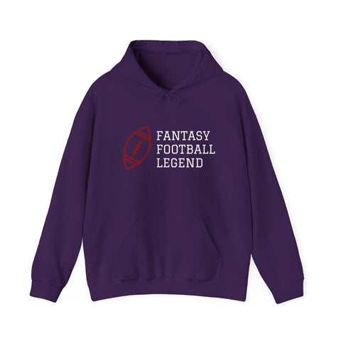 Fantasy Football Legend Hoodie, Unisex Heavy Blend Hooded Sweatshirt for Sports Fans, Gift for Football Lovers, Cozy Athletic Wear