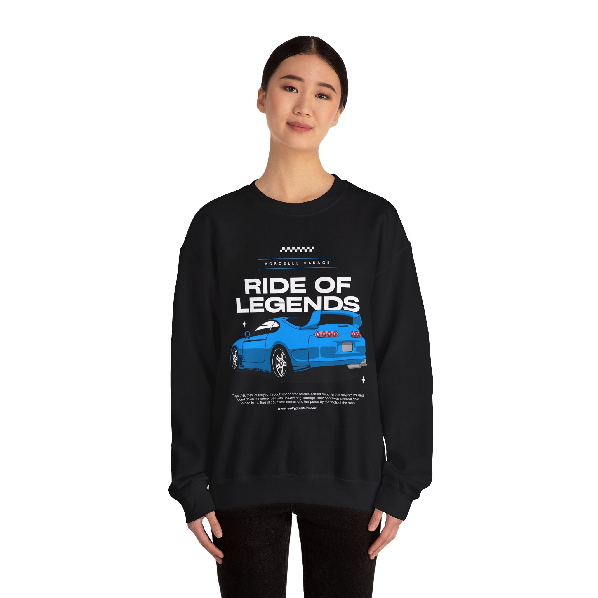 Ride of Legends Unisex Heavy Blend™ Crewneck Sweatshirt, Casual Car Sweatshirt