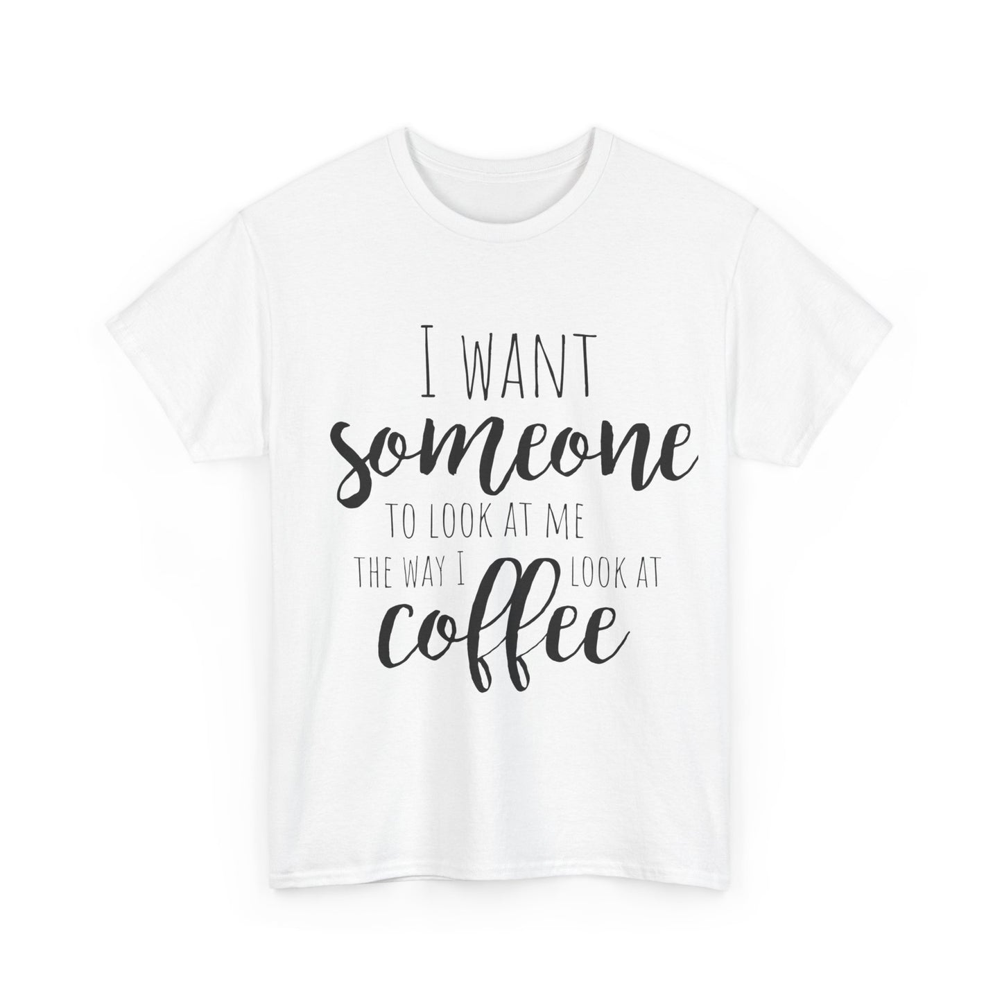 Coffee Lovers Unisex Heavy Cotton Tee - Funny Coffee Quotes Shirt, Gift for Coffee Addicts, Trendy Casual Wear, Birthday Gift, Cute Coffee