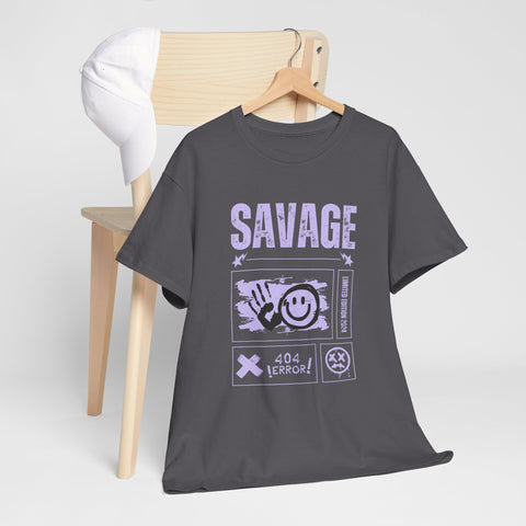 Savage Smile Tee - Casual Streetwear Unisex Heavy Cotton T-shirt