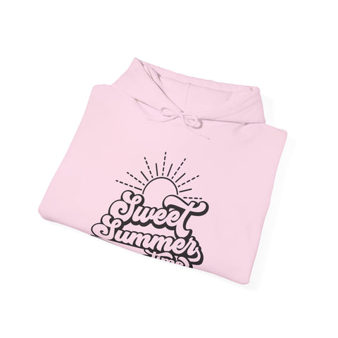 Sweet Summer Vibes Unisex Hooded Sweatshirt, Cozy Summer Hoodie, Beachwear, Summer Chill Sweatshirt, Gift for Beach Lovers, Casual Everyday