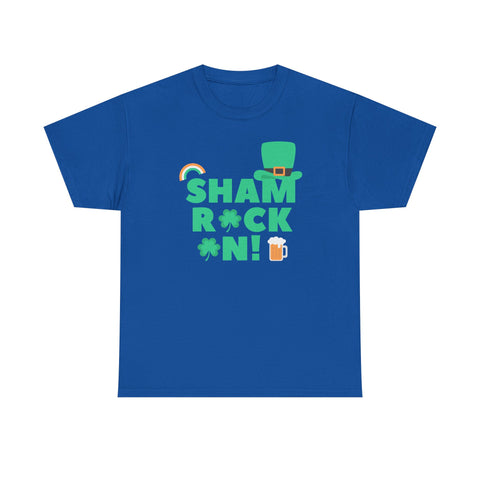 Shamrock Tee, St Patrick's Day Shirt, Unisex Heavy Cotton Tee, Irish Pride Apparel, Funny Holiday Top, Green Festival T-Shirt - St Paddy's