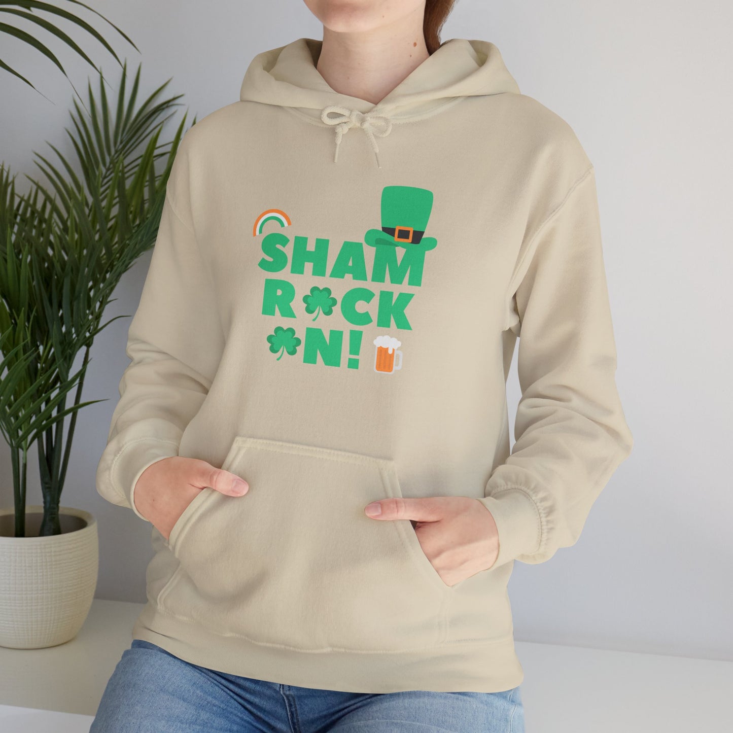 Shamrock On! Unisex Heavy Blend Hoodie - Festive St Patrick's Day Apparel