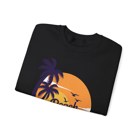 Beach Please Sweatshirt, Unisex Crewneck for Summer Vibes, Perfect for Vacations, Gifts, and Beach Days