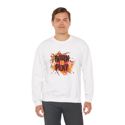 Motivational Crewneck Sweatshirt - Born to Plan, Cozy Sports Sweatshirt, Unisex Gift, Creative Apparel, Casual Wear, Fall Fashion