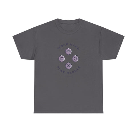 Work Hard Play Hard Unisex Heavy Cotton Tee