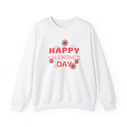 Valentine's Day Sweatshirt - Unisex Crewneck, Cozy Gift, Love Apparel, Floral Design, Valentine's Day Outfit, Valentine's Day Clothing