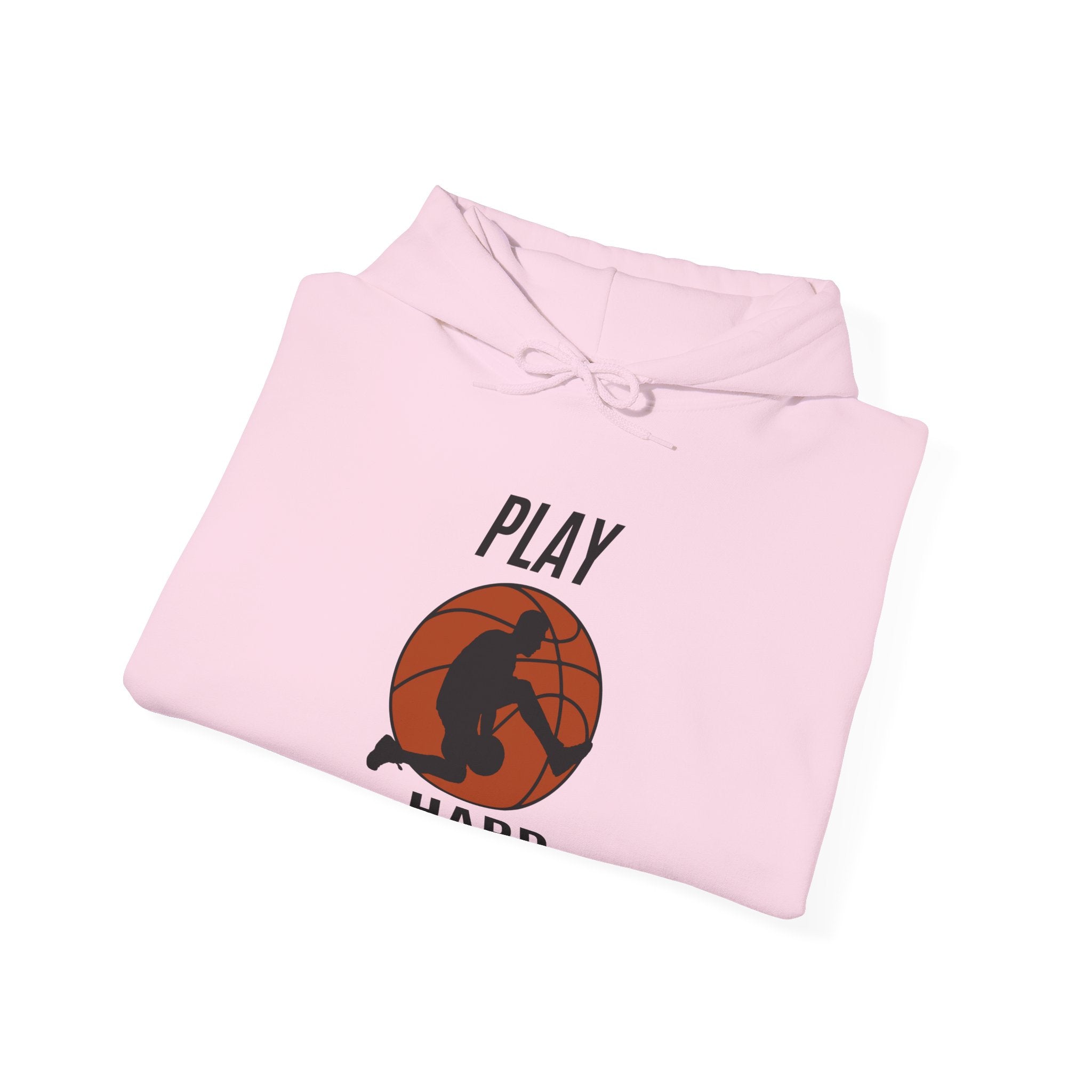 Play Hard Basketball Hoodie | Unisex Heavy Blend Sweatshirt, Sports Gift, Activewear, Gym Hoodie, Casual Wear
