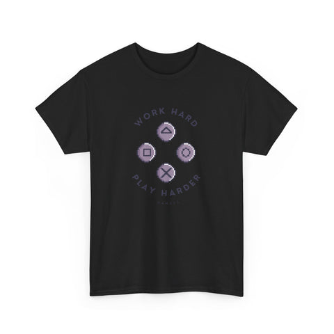 Work Hard Play Hard Unisex Heavy Cotton Tee