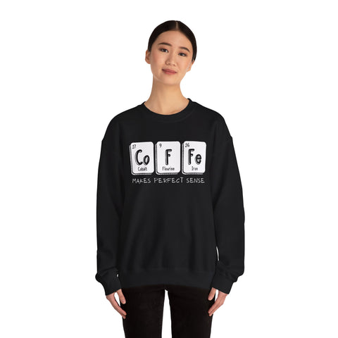 Coffee Elements Crewneck Sweatshirt - Cozy Coffee Lover Gift, Science Pullover, Unisex Casual Apparel, Coffee Gift idea, Coffee Theme