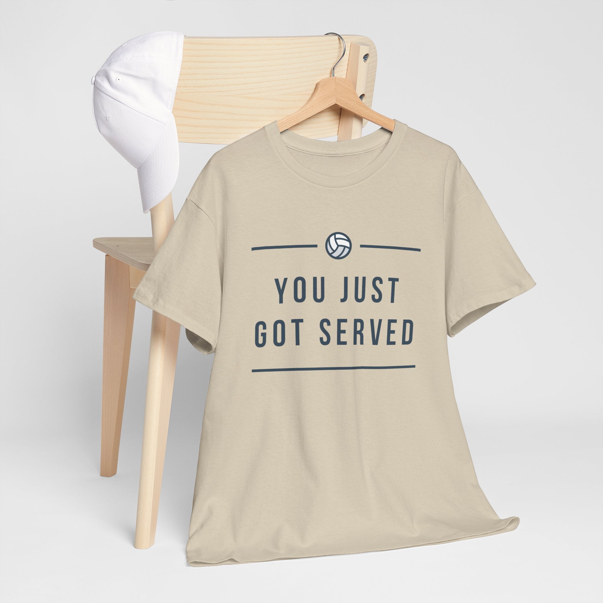 Funny Volleyball Tee - You Just Got Served, Ideal for Sports Enthusiasts, Team Spirit, Casual Wear