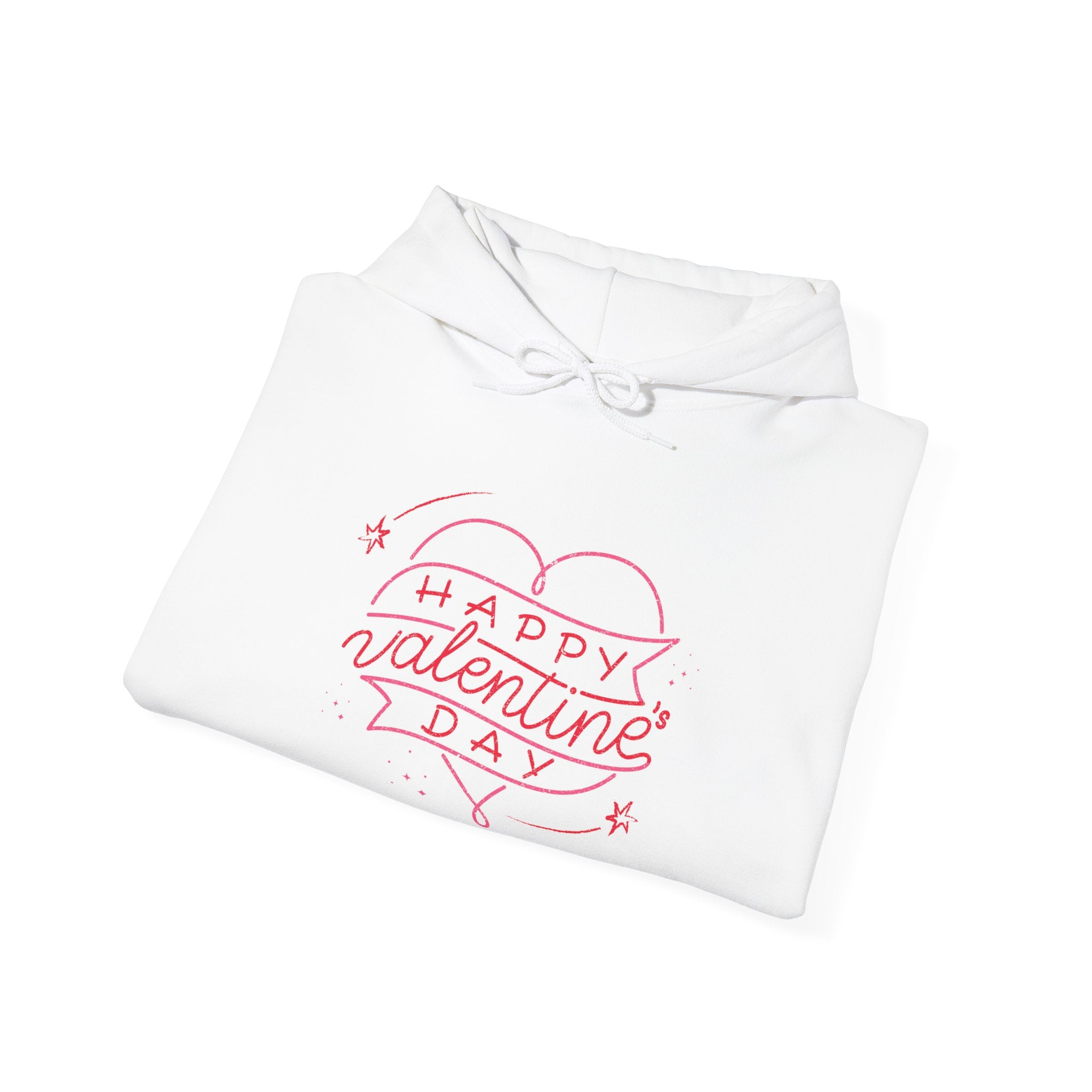 Happy Valentine's Day Hoodie, Cozy Gift for Couples, Unisex Sweatshirt for Celebrations, Perfect for Winter and Love Season, Gift for Best