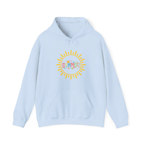 Summer Vibes Hoodie, Cozy Unisex Sweatshirt, Perfect for Beach Days, Summer Parties