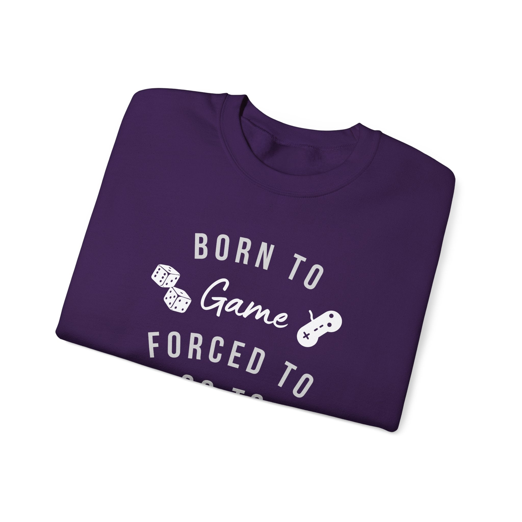 Born to Game Crewneck Sweatshirt | Gaming Apparel, School Sweatshirt, Unisex Fashion, Cozy Casual Wear