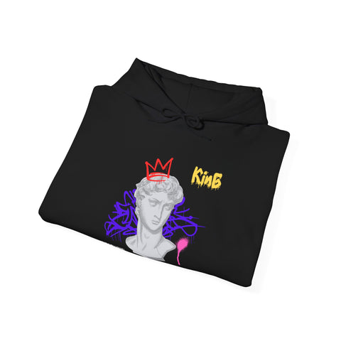 Artistic Hooded Sweatshirt, Unisex Hoodie, Graphic Sweatshirt, Trendy Streetwear