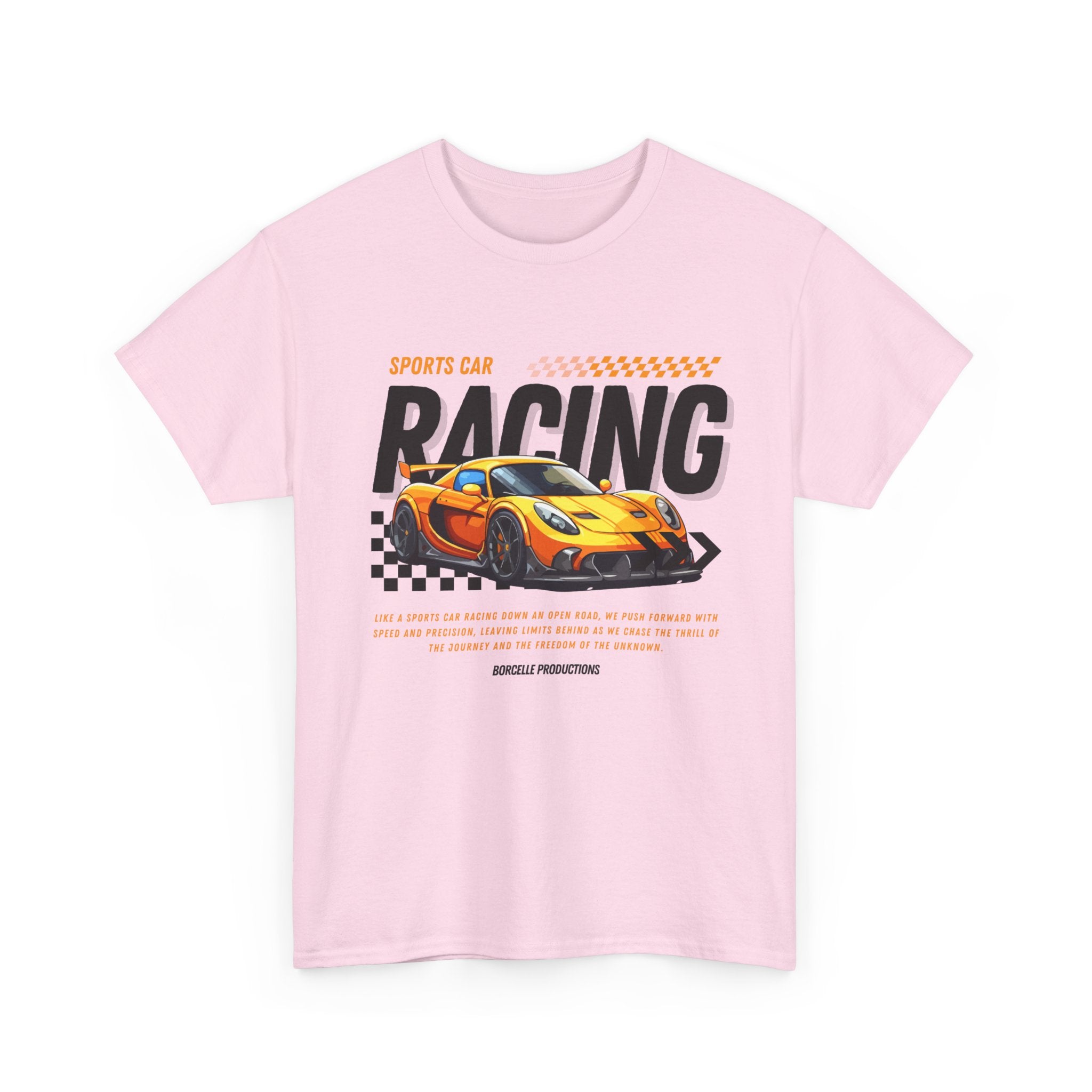Racing Graphic Tee - Unisex Heavy Cotton Shirt, Car Enthusiast Apparel, Casual Wear, Racing Event Outfit