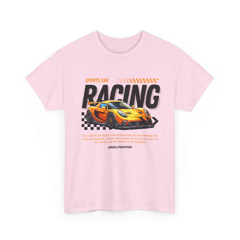 Racing Graphic Tee - Unisex Heavy Cotton Shirt, Car Enthusiast Apparel, Casual Wear, Racing Event Outfit
