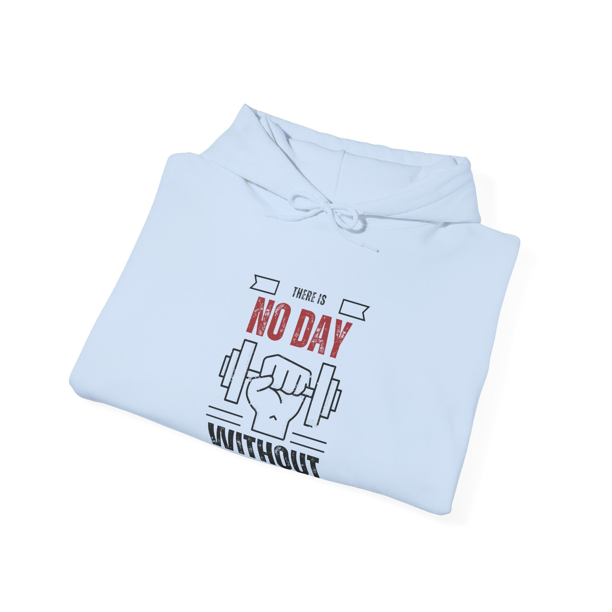 Motivational Gym Unisex Sweatshirt, No Day Without Fitness, Workout Gear, Gift for Gym Enthusiasts, Hoodie Apparel