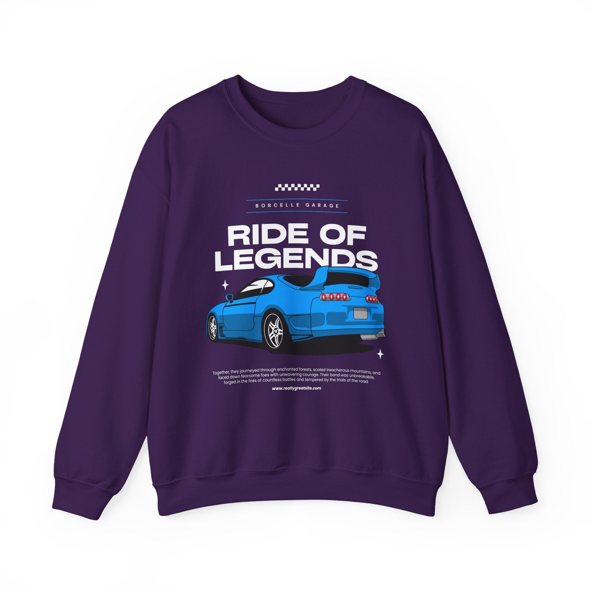 Ride of Legends Unisex Heavy Blend™ Crewneck Sweatshirt, Casual Car Sweatshirt