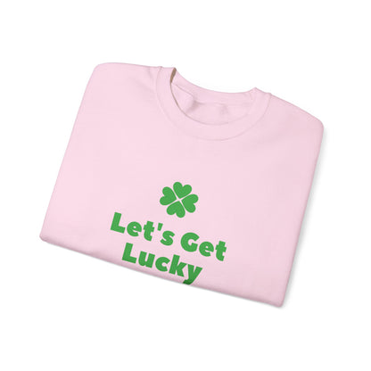 St Patrick's Day Unisex Heavy Blend™ Crewneck Sweatshirt, Let's Get Lucky