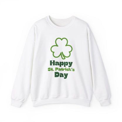 St Patrick's Day Sweatshirt, Cozy Crewneck for Celebrations, Unisex Holiday Apparel, Green Shamrock Design, Festive Clothing, Saint Paddy's