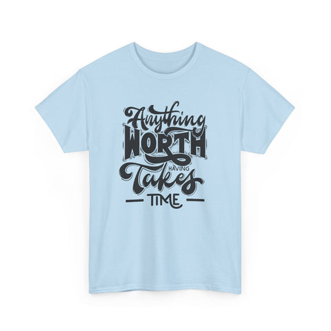 Timeless Wisdom Unisex Heavy Cotton Tee, Inspirational Quote Shirt, Motivational Graphic Tee, Slow Progress T-Shirt, Positive Vibes Clothing