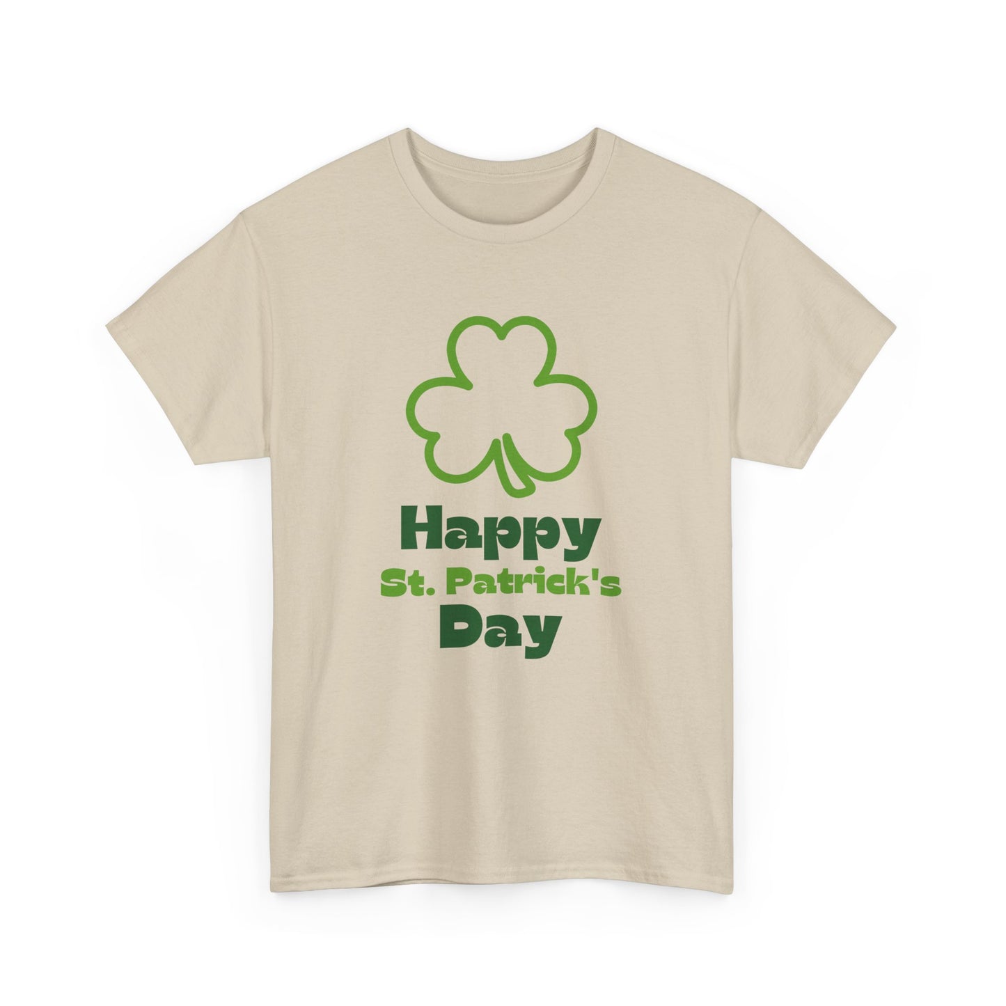 St Patrick's Day Unisex Tee, Green Clover Design, Fun Party Outfit, Gift Idea. Casual Wear Shirt