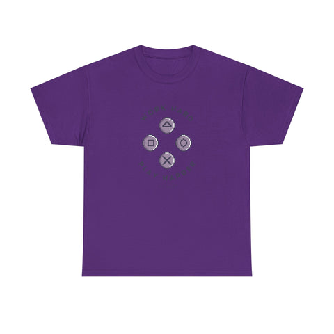 Work Hard Play Hard Unisex Heavy Cotton Tee
