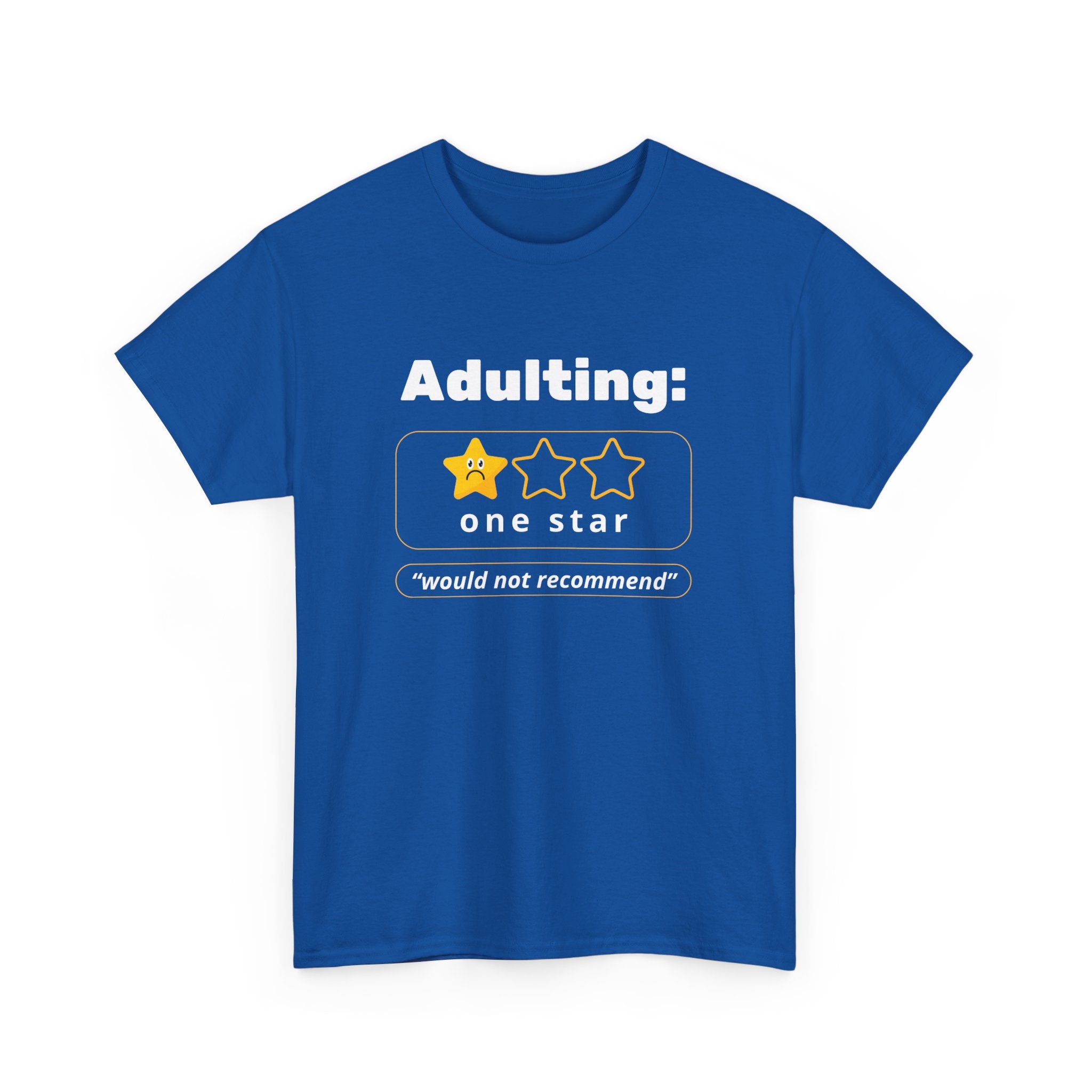 Funny Adulting Unisex Heavy Cotton Tee, Perfect Gift for Graduates, Birthdays, Casual Wear, Humor Shirt, Everyday Laughs
