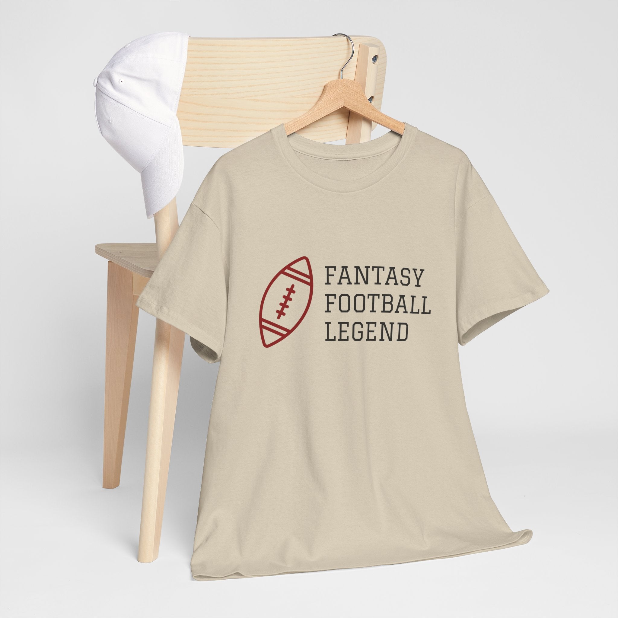 Fantasy Football Legend Unisex Heavy Cotton Tee, Gift for Football Fans, Sportswear, Casual Tee, Football Season Apparel