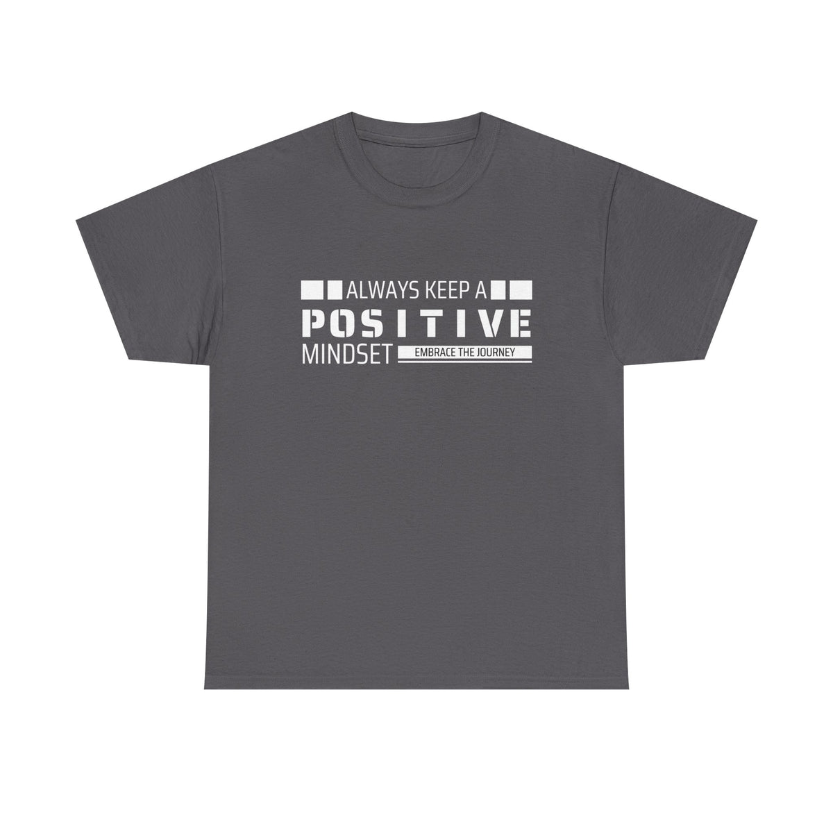 Positive Mindset Unisex Heavy Cotton Tee, Inspirational Shirt, Motivational T-Shirt, Gift for Friends, Casualwear