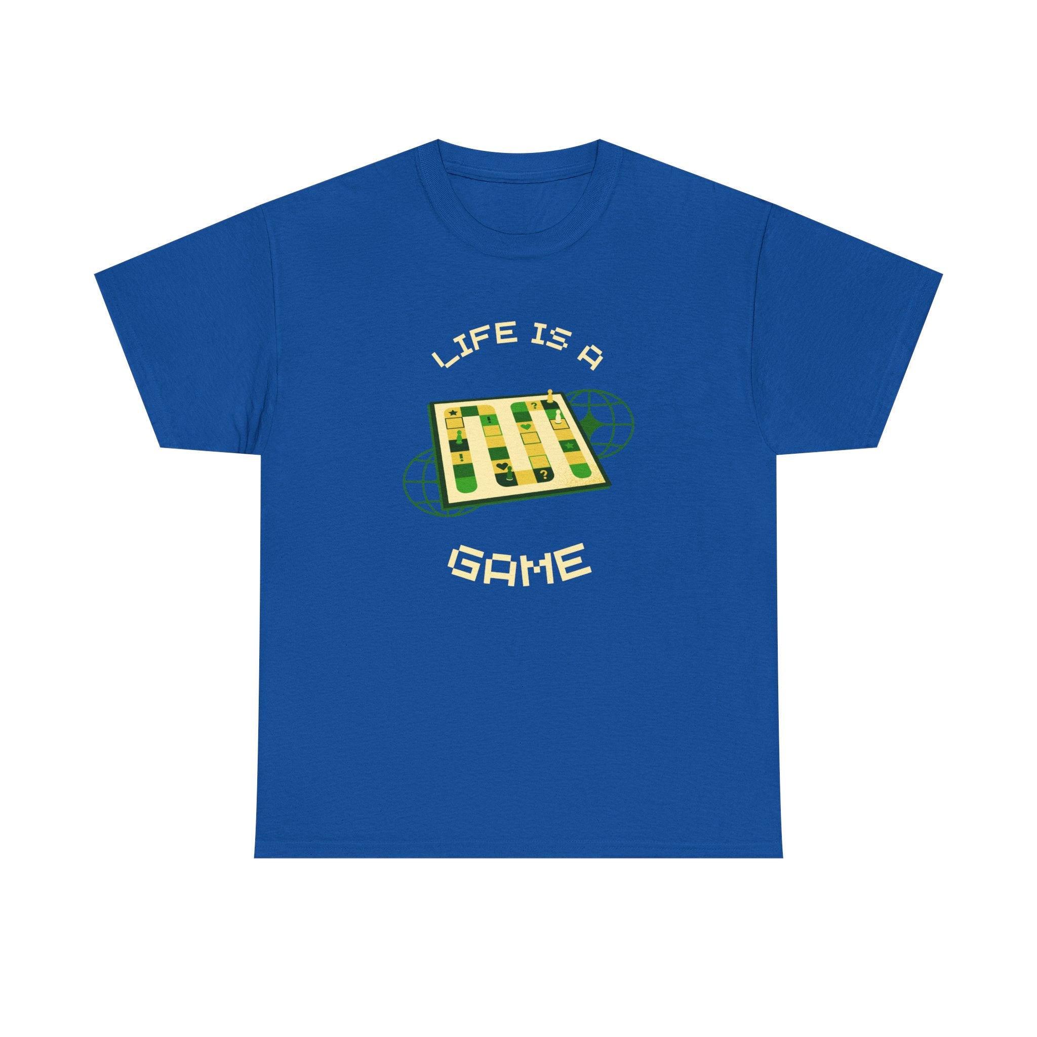 Life is a Game Unisex Heavy Cotton Tee, Casual Wear, Fun Gaming T-Shirt, Everyday Comfort