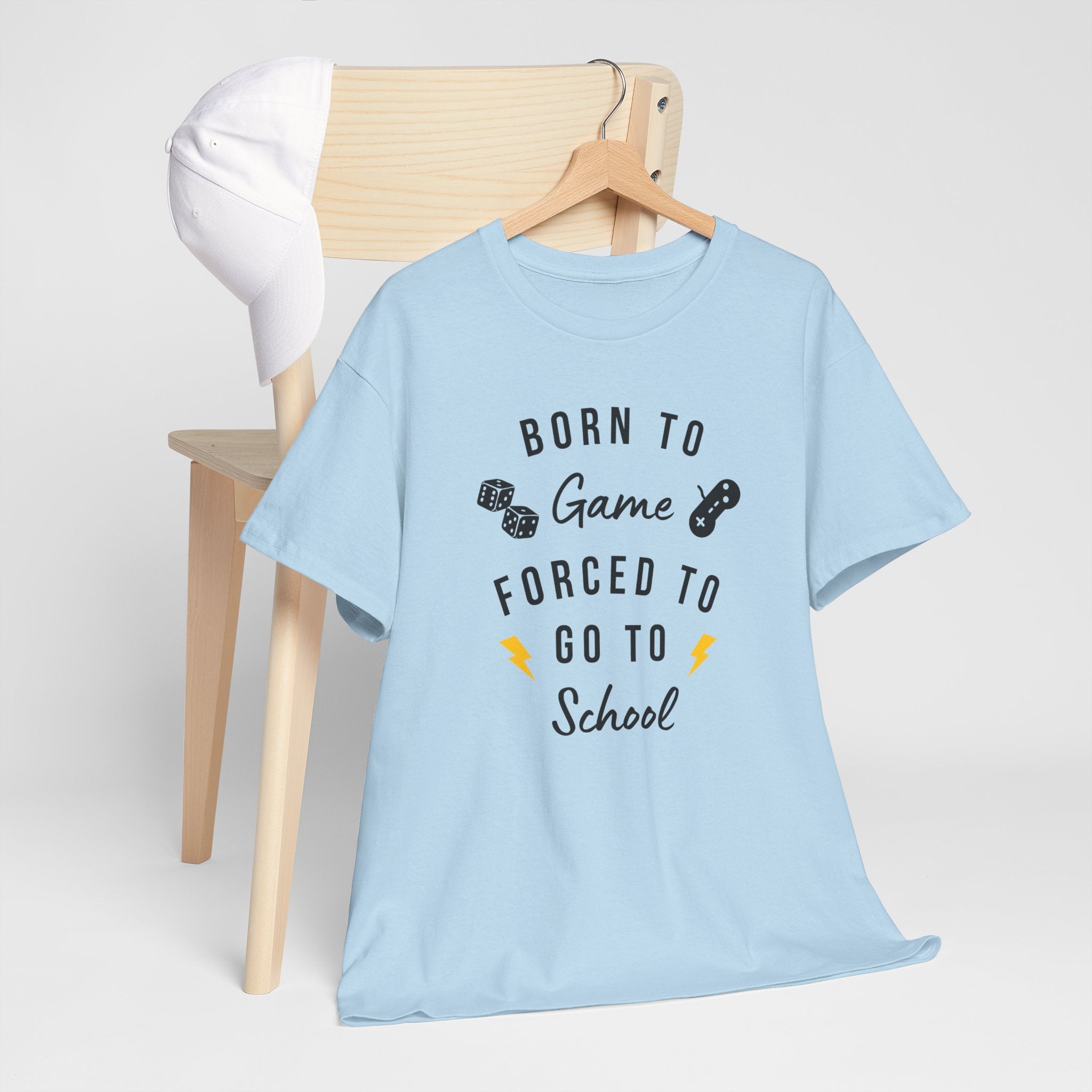 Born to Game Unisex Tee, Gamer T-Shirt, Fun School Shirt, Casual Cotton Tee