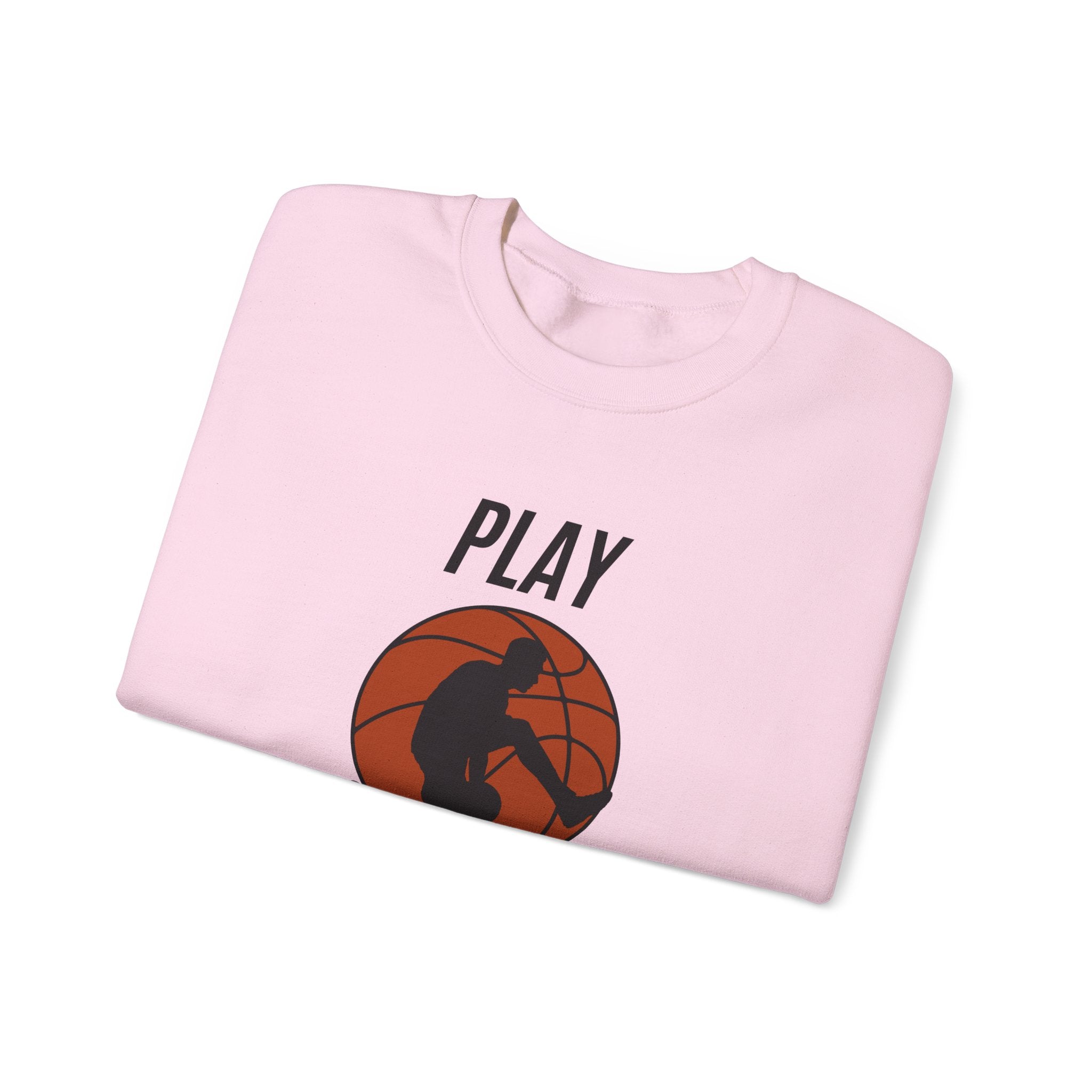 Play Hard Basketball Crewneck Sweatshirt, Unisex Sportswear, Active Lifestyle Sweatshirt, Perfect for Athletes and Coaches
