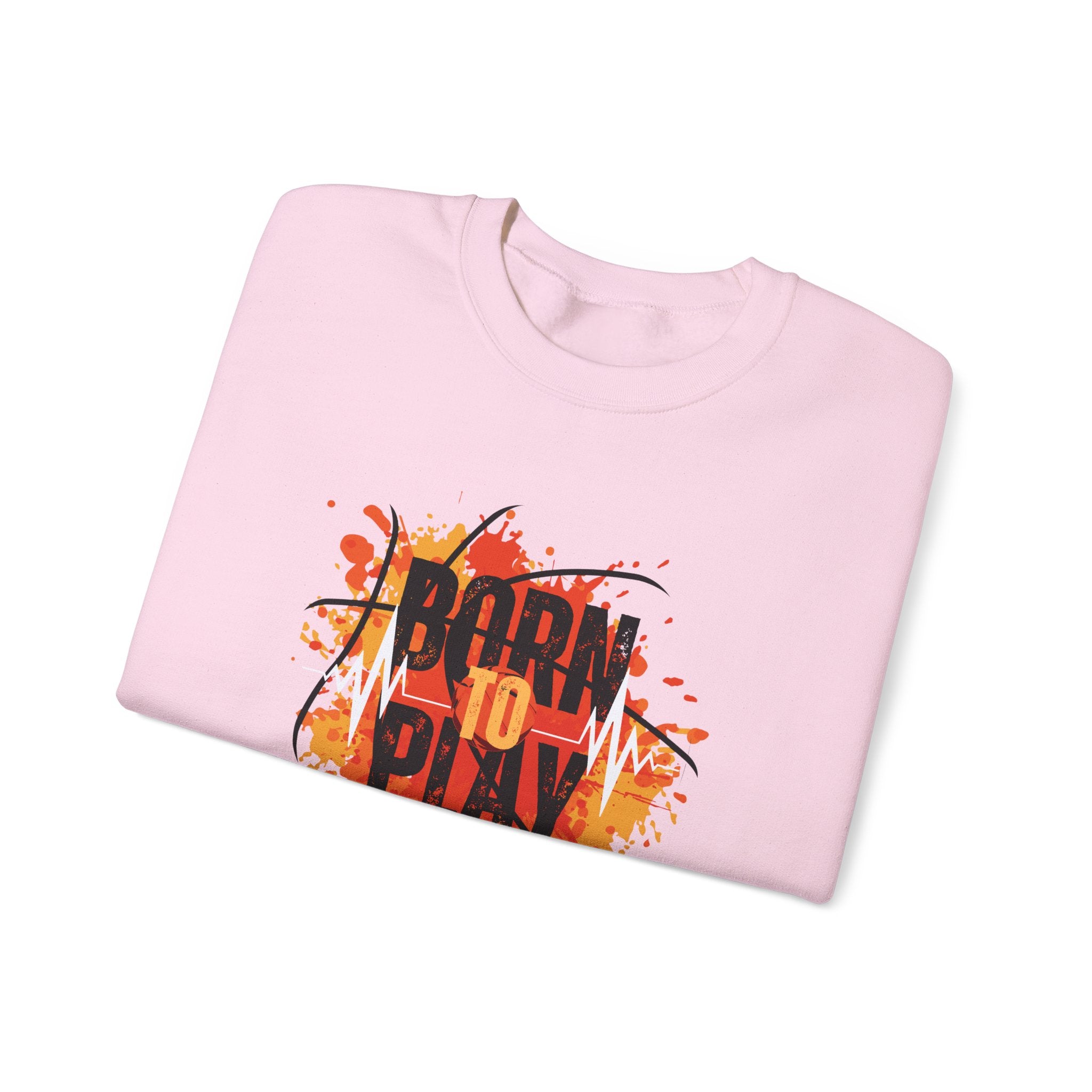 Motivational Crewneck Sweatshirt - Born to Plan, Cozy Sports Sweatshirt, Unisex Gift, Creative Apparel, Casual Wear, Fall Fashion