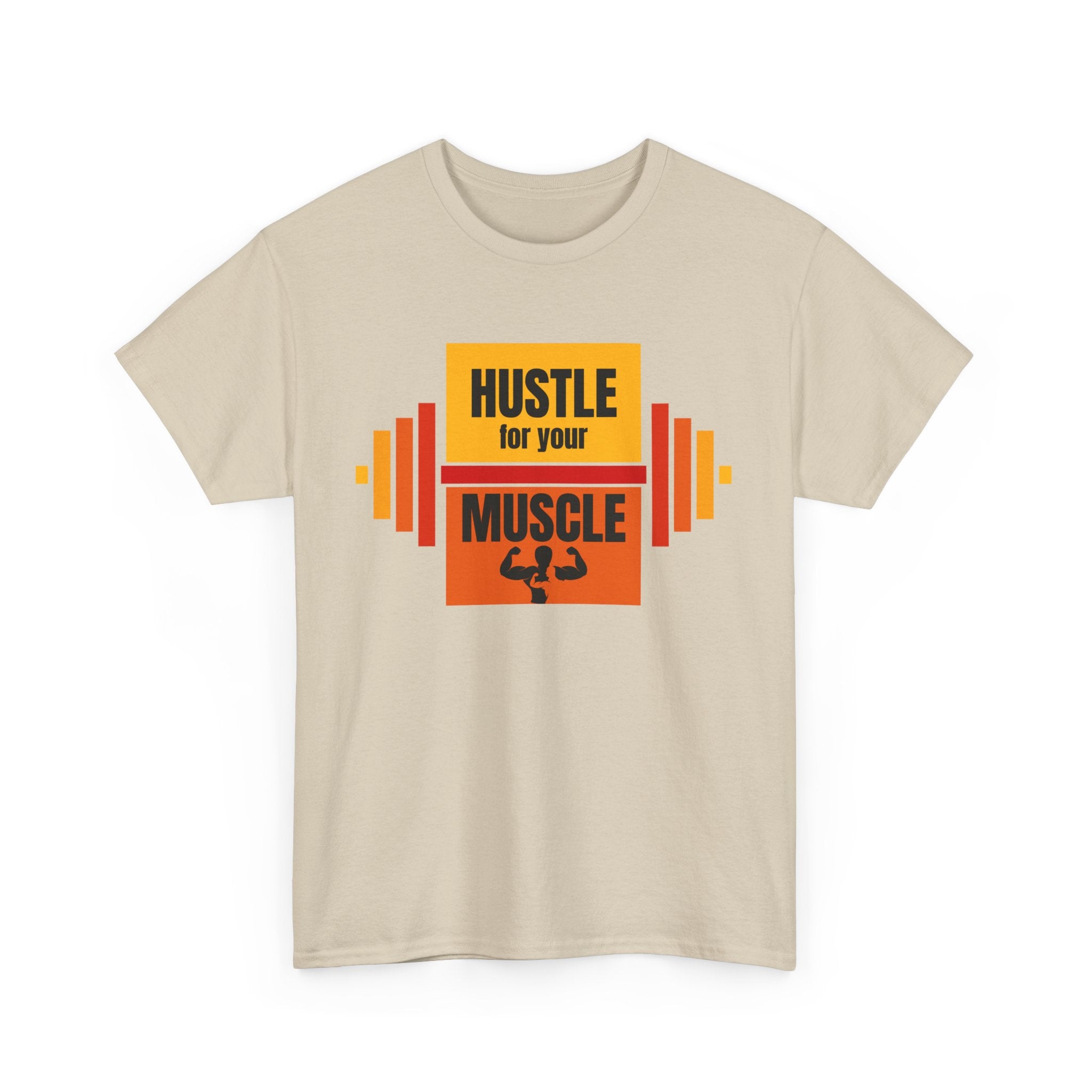 Hustle for Your Muscle Gym Shirt, Fitness Apparel, Workout Gear, Motivational T-shirt, Unisex Heavy Cotton Tee