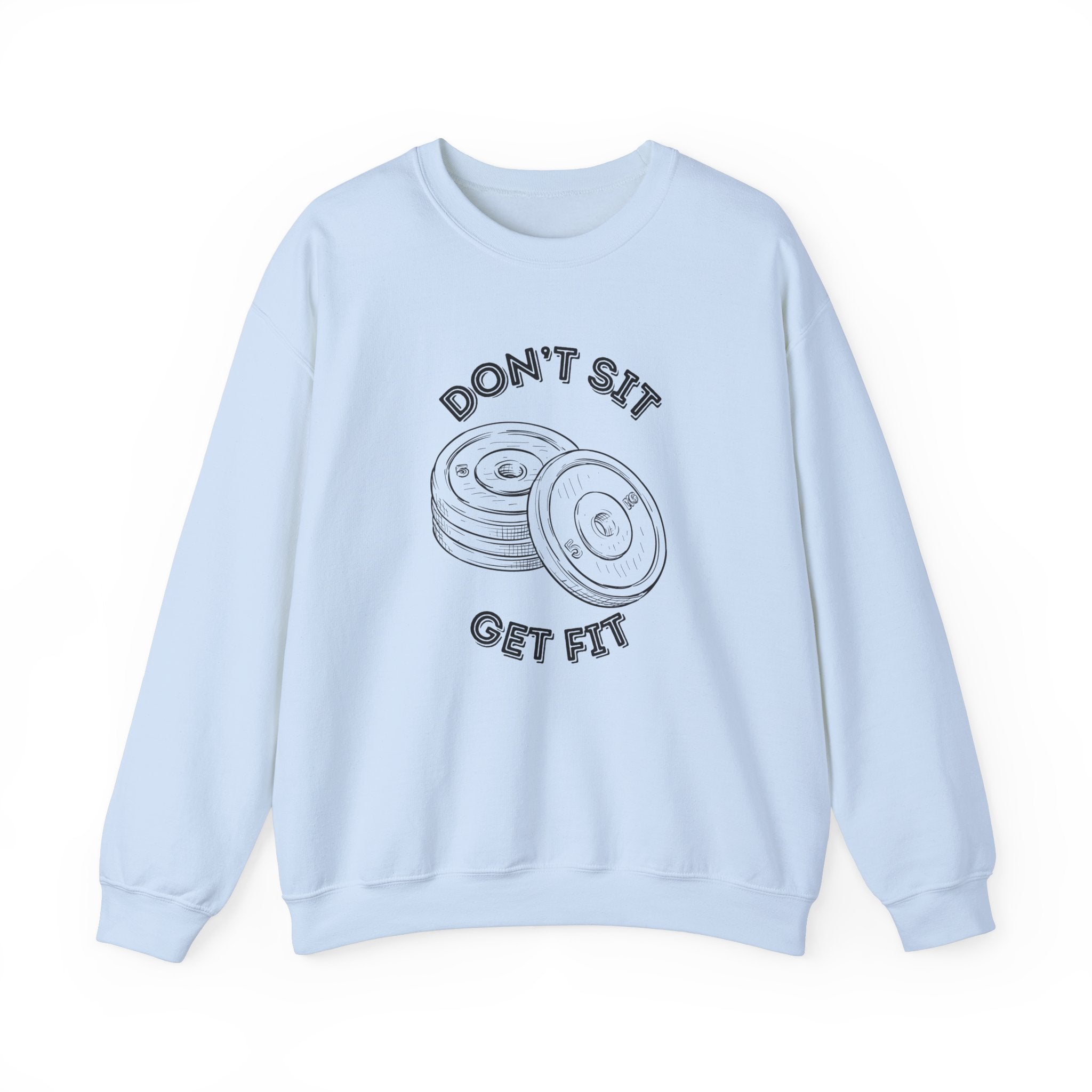 Fitness Motivation Crewneck Sweatshirt, Workout Apparel, Gym Sweatshirt, Gift for Fitness Lovers, Motivational Clothing, Cozy Fitness