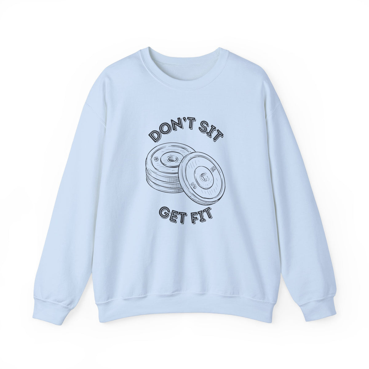 Fitness Motivation Crewneck Sweatshirt, Workout Apparel, Gym Sweatshirt, Gift for Fitness Lovers, Motivational Clothing, Cozy Fitness