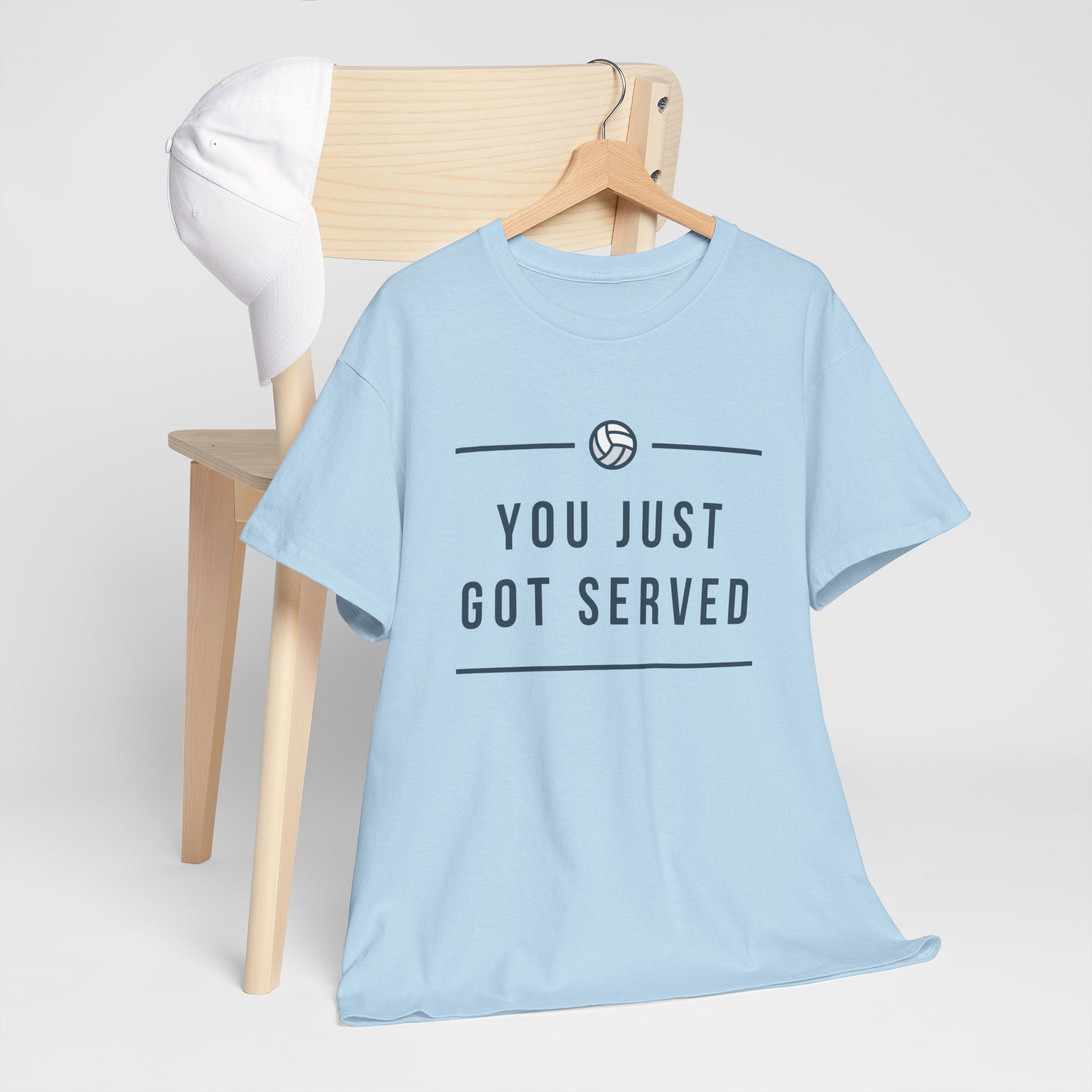 Funny Volleyball Tee - You Just Got Served, Ideal for Sports Enthusiasts, Team Spirit, Casual Wear