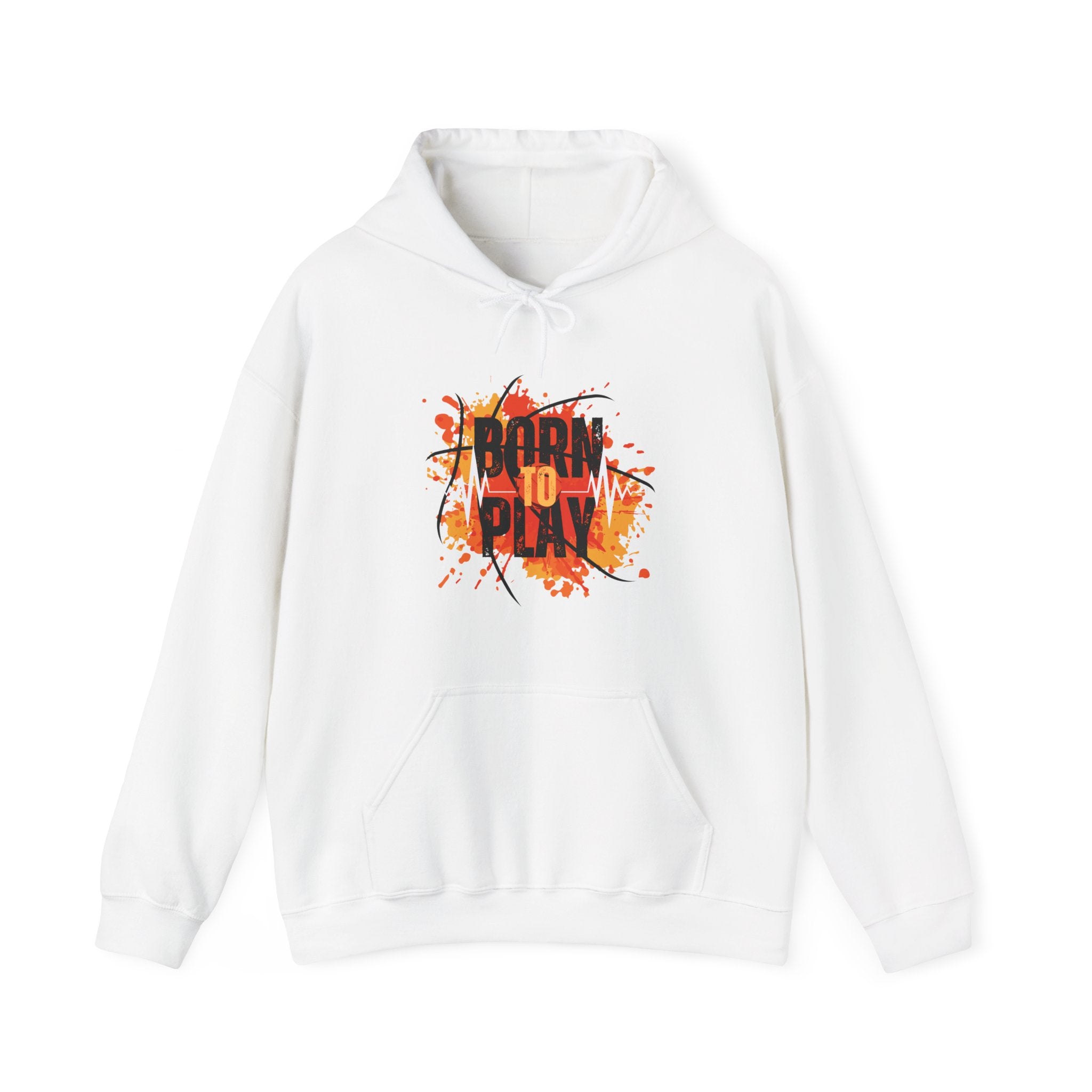 Born to Play Hoodie, Casual Streetwear Sweatshirt, Unisex Sports Hoodie, Cozy Lounge Wear, Unique Basketball Graphic Hoodie