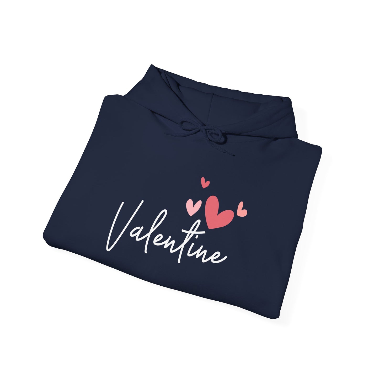 Valentine's Day Hooded Sweatshirt, Cozy Layer, Love Gift, Couples Apparel, Heart Print Hoodie, Unisex Pullover