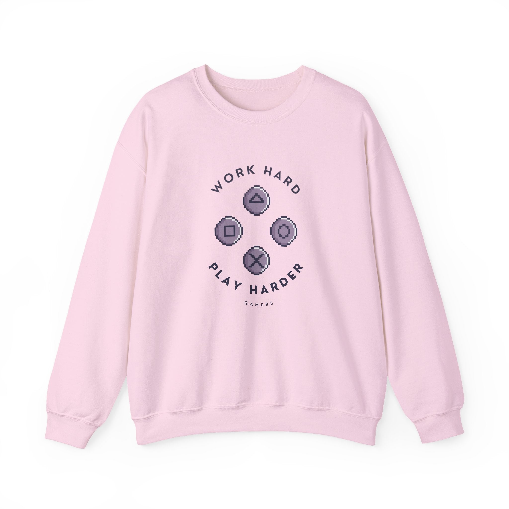 Play Harder Crewneck Sweatshirt  Casual Fashion