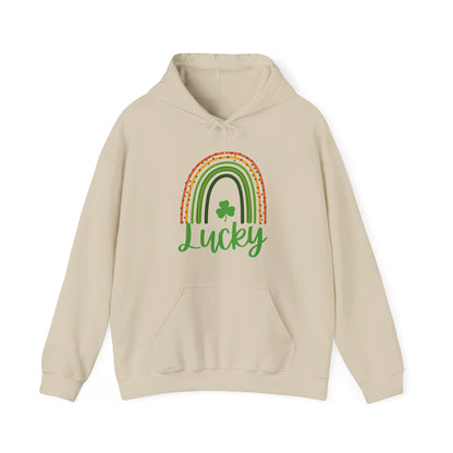 Lucky Rainbow Sweatshirt, Cozy St Patrick's Day Gift, Unisex Hoodie for Spring, Irish Pride Apparel, Comfortable Casual Wear