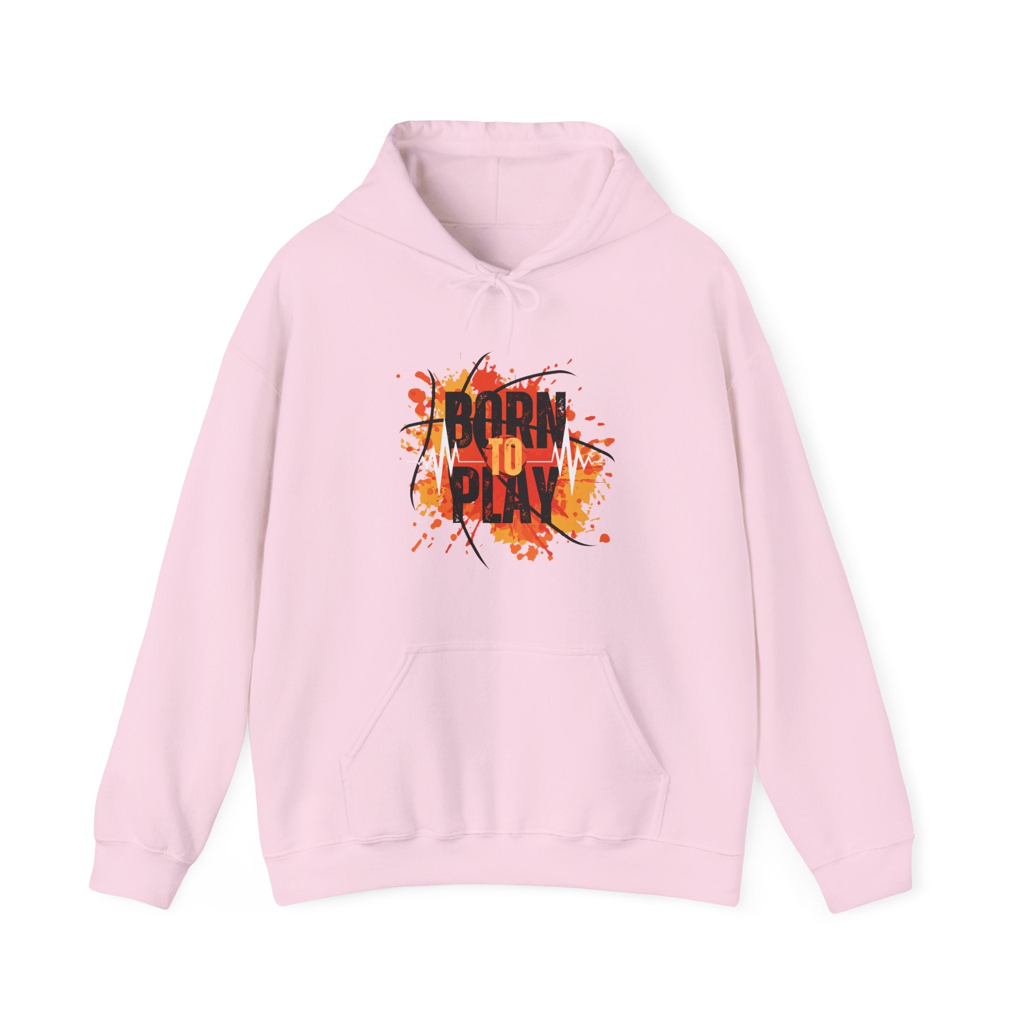 Born to Play Hoodie, Casual Streetwear Sweatshirt, Unisex Sports Hoodie, Cozy Lounge Wear, Unique Basketball Graphic Hoodie