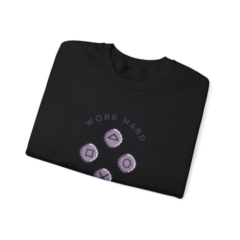 Play Harder Crewneck Sweatshirt  Casual Fashion