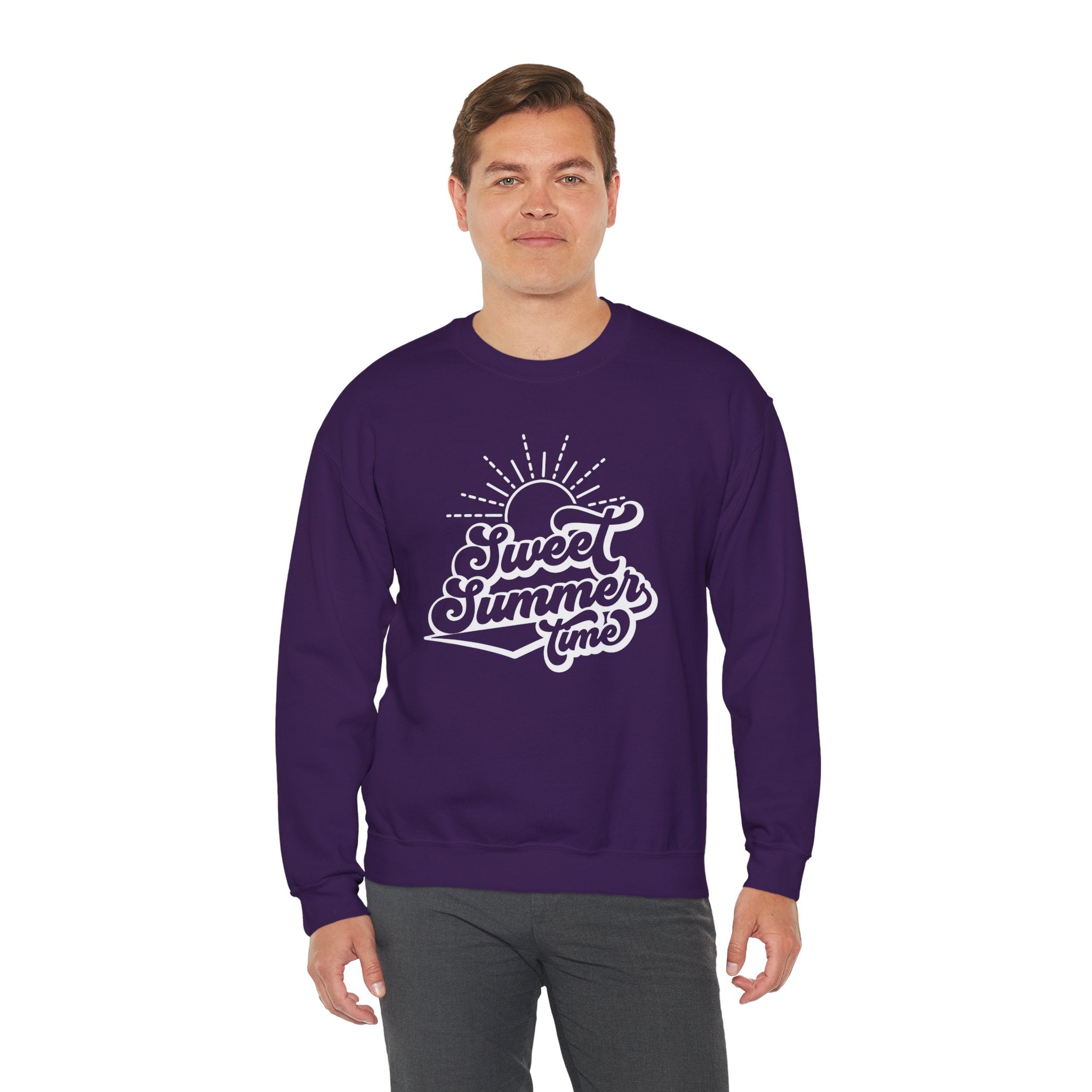 Summer Vibes Crewneck Sweatshirt, Cozy Unisex Pullover, Perfect for Beach Days, Gift for Summer Lovers, Matching Family Outfit