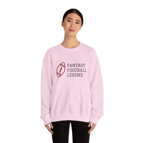 Fantasy Football Legend Crewneck Sweatshirt - Perfect Gift for Sports Fans, Cozy Wear for Game Days, Autumn Essentials, Unisex Sweatshirt