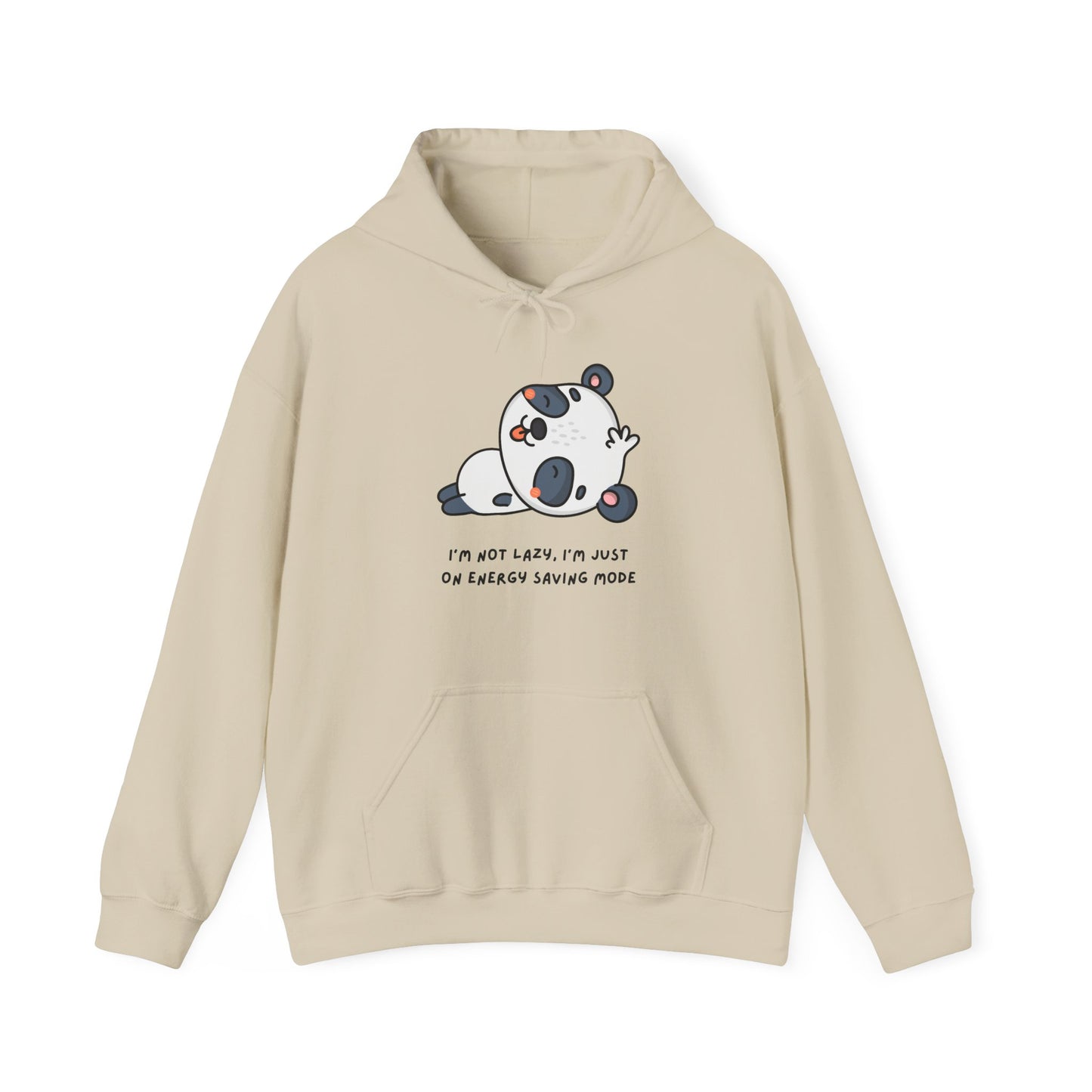 Cute Panda Hoodie - I'm Not Lazy, I'm Just on Energy Saving Mode, Cozy Gift for Animal Lovers, Funny Sweatshirt, Perfect for Relaxation,