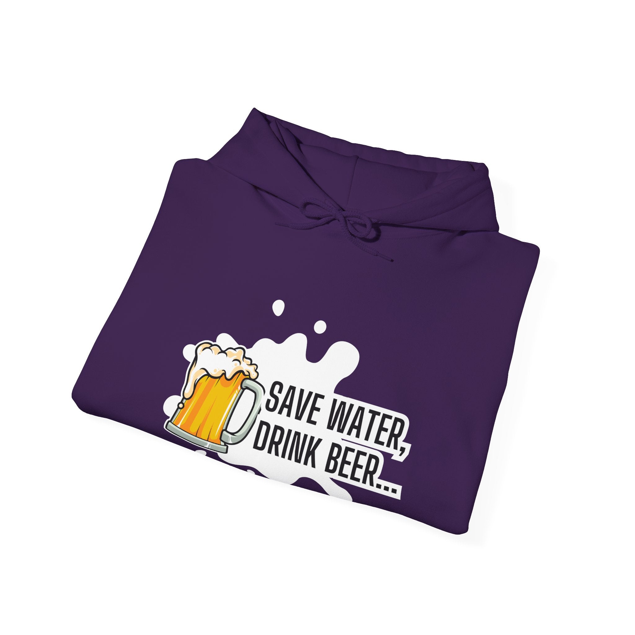 Save Water Drink Beer Hoodie, Funny Sweatshirt for Beer Lovers, Perfect Gift for Dad, Birthday, Casual Wear, Cozy Apparel